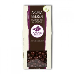 BIO Arónia sušené plody v horkej čokoláde 200 g